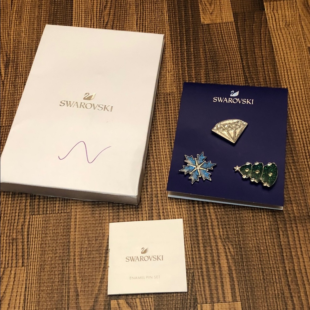 Swarovski Christmas  jewelry pins